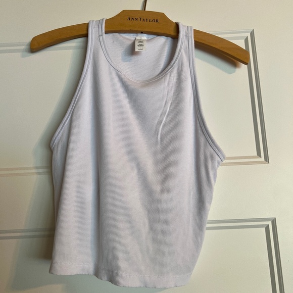Yogalicious Heavenly Rib Stacy Crop Tank – White – Size L - Picture 1 of 3